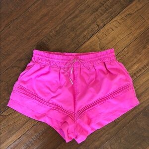 Free People Pink Athletic Shorts